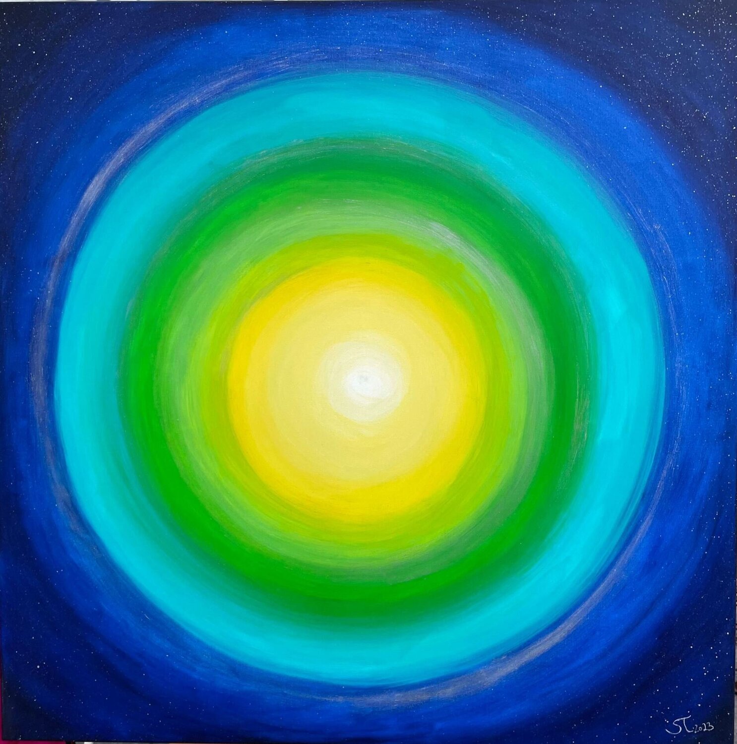Universum und die kosmische Verbindung Stefanie Taubenheim Original painting for sale