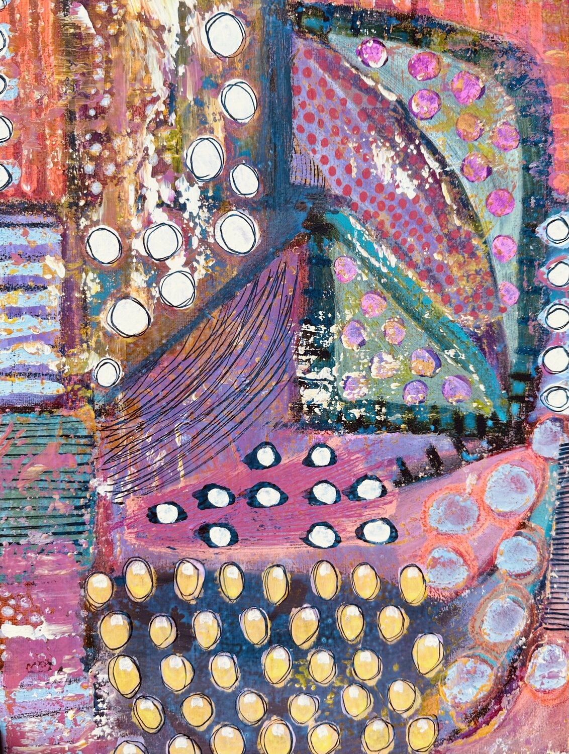 Mythoscape Lone Gadegaard Dyrby Original painting for sale