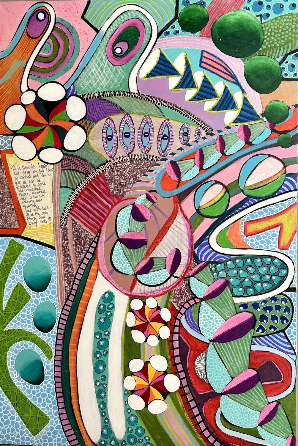 Gentle Power Lone Gadegaard Dyrby Original painting for sale