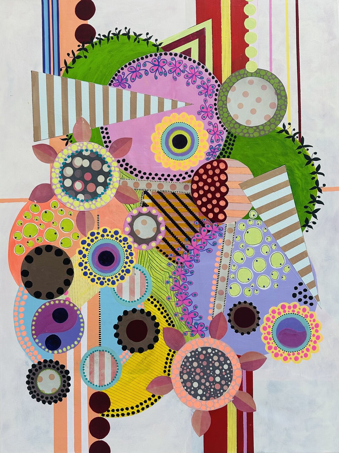Vibrant Stillness Lone Gadegaard Dyrby Original painting for sale