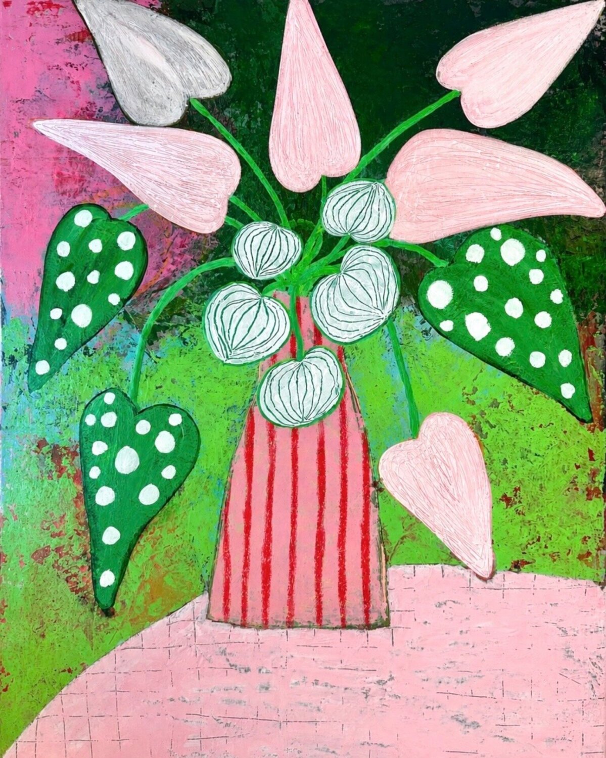 Love Blossom Lone Gadegaard Dyrby Original painting for sale