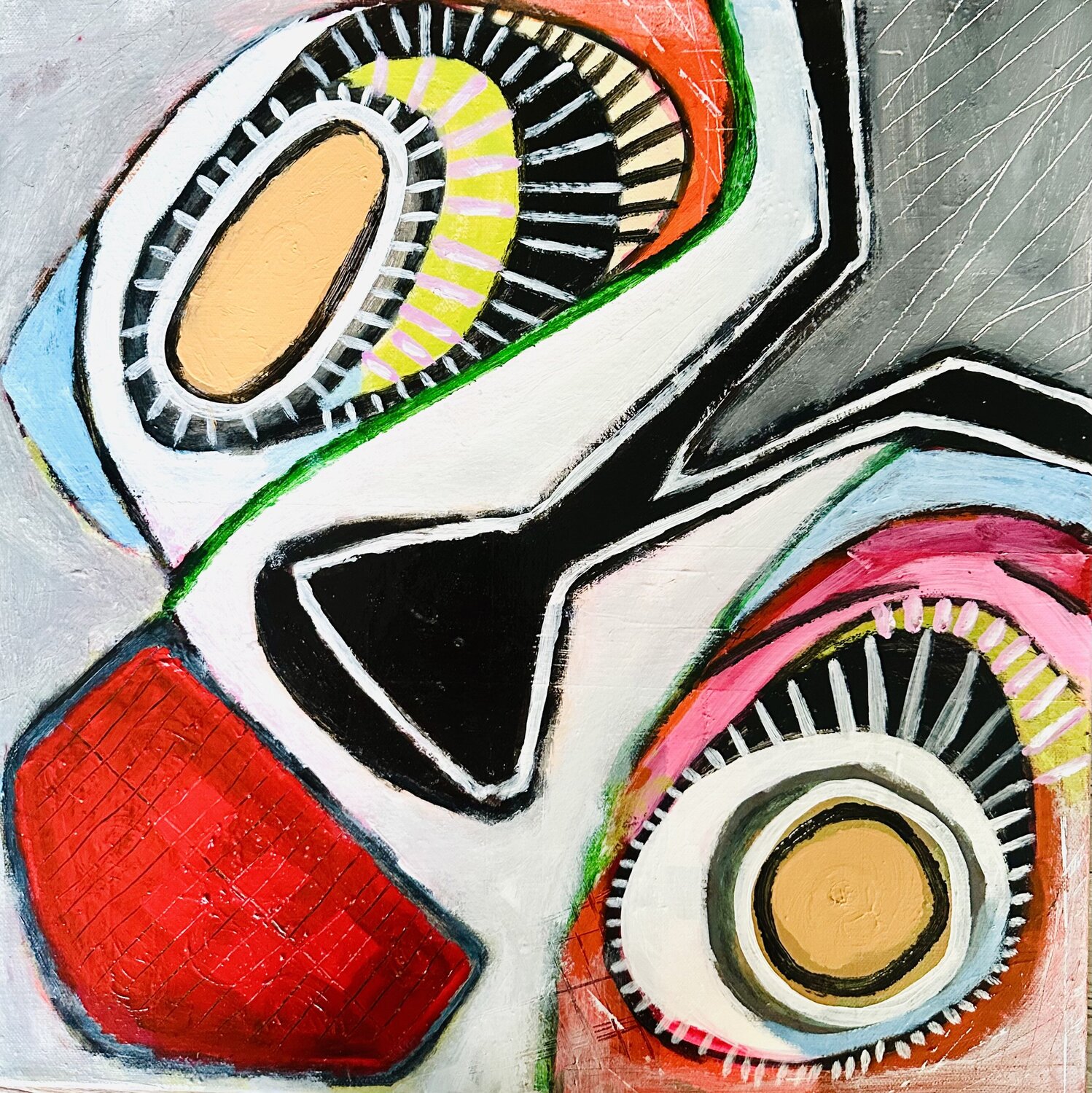 Jumble Lone Gadegaard Dyrby Original painting for sale