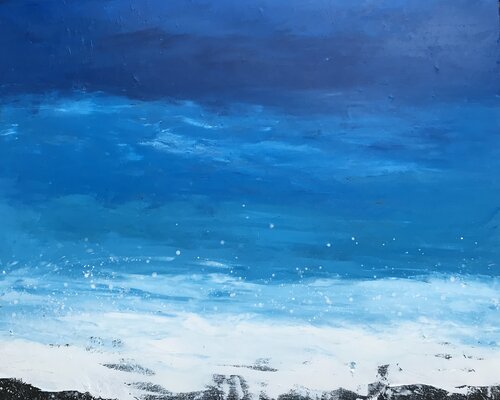 I Want To Dive Into Your Ocean by Laure Bury, Painting for Sale on Select