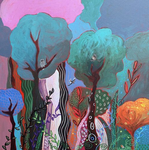 Down By The River VI by Laure Bury, Painting for Sale on Select