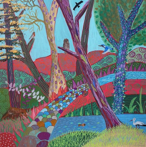 Where Rivers Meet by Laure Bury, Painting for Sale on Select