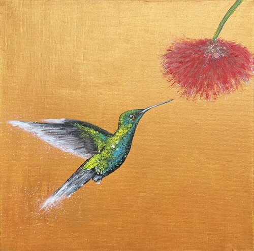 Green Throated Carib by Laure Bury, Painting for Sale on Select