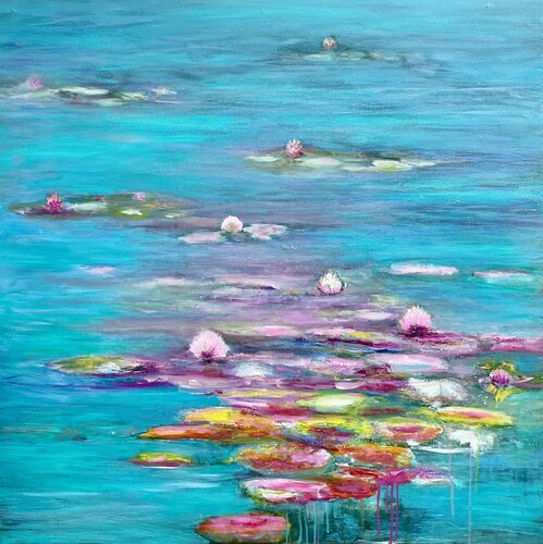 Water Nymphs by Laure Bury, Painting for Sale on Select