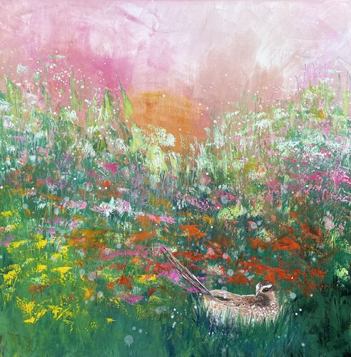 Hen Pheasant at Dusk by Laure Bury, Painting for Sale on Select