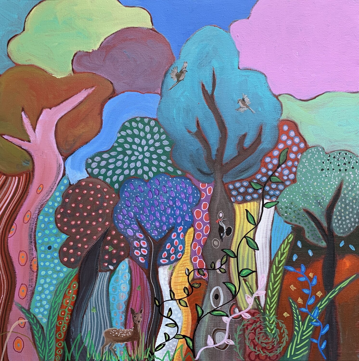 Magical Wonder II Laure Bury Originalgemälde zu verkaufen