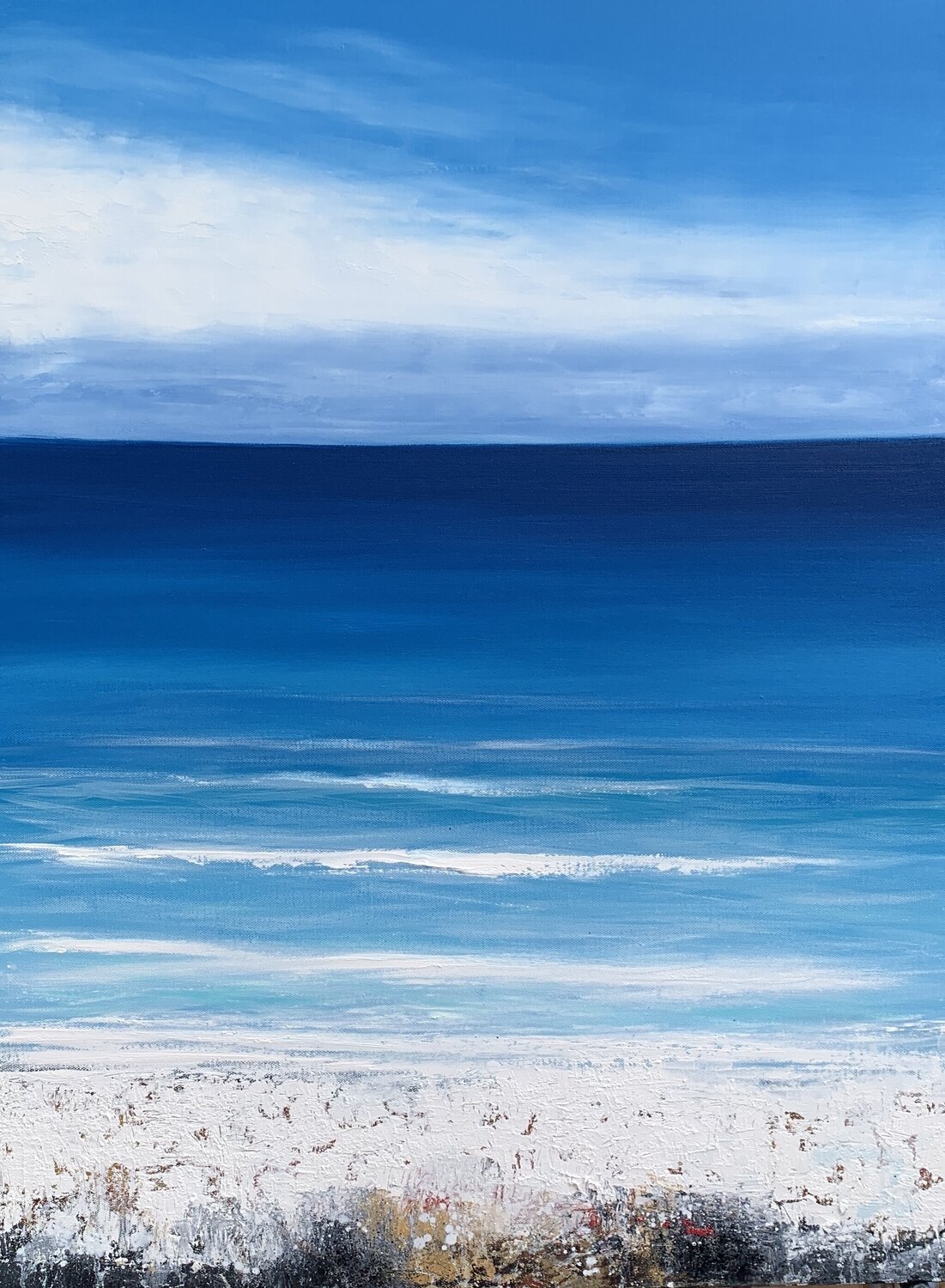 Our Beautiful Ocean Laure Bury Original painting for sale