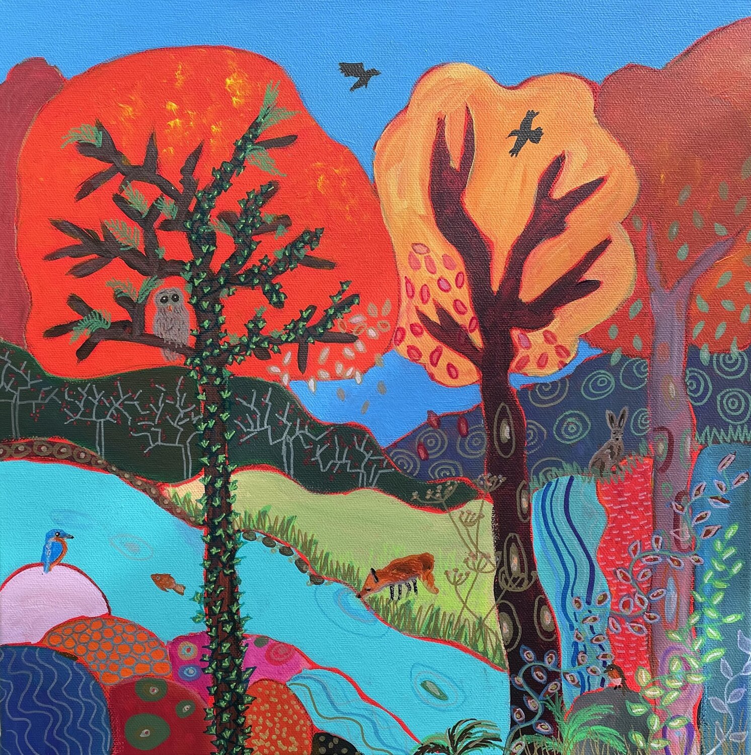 Autumnal Dreams Laure Bury Originalgemälde zu verkaufen
