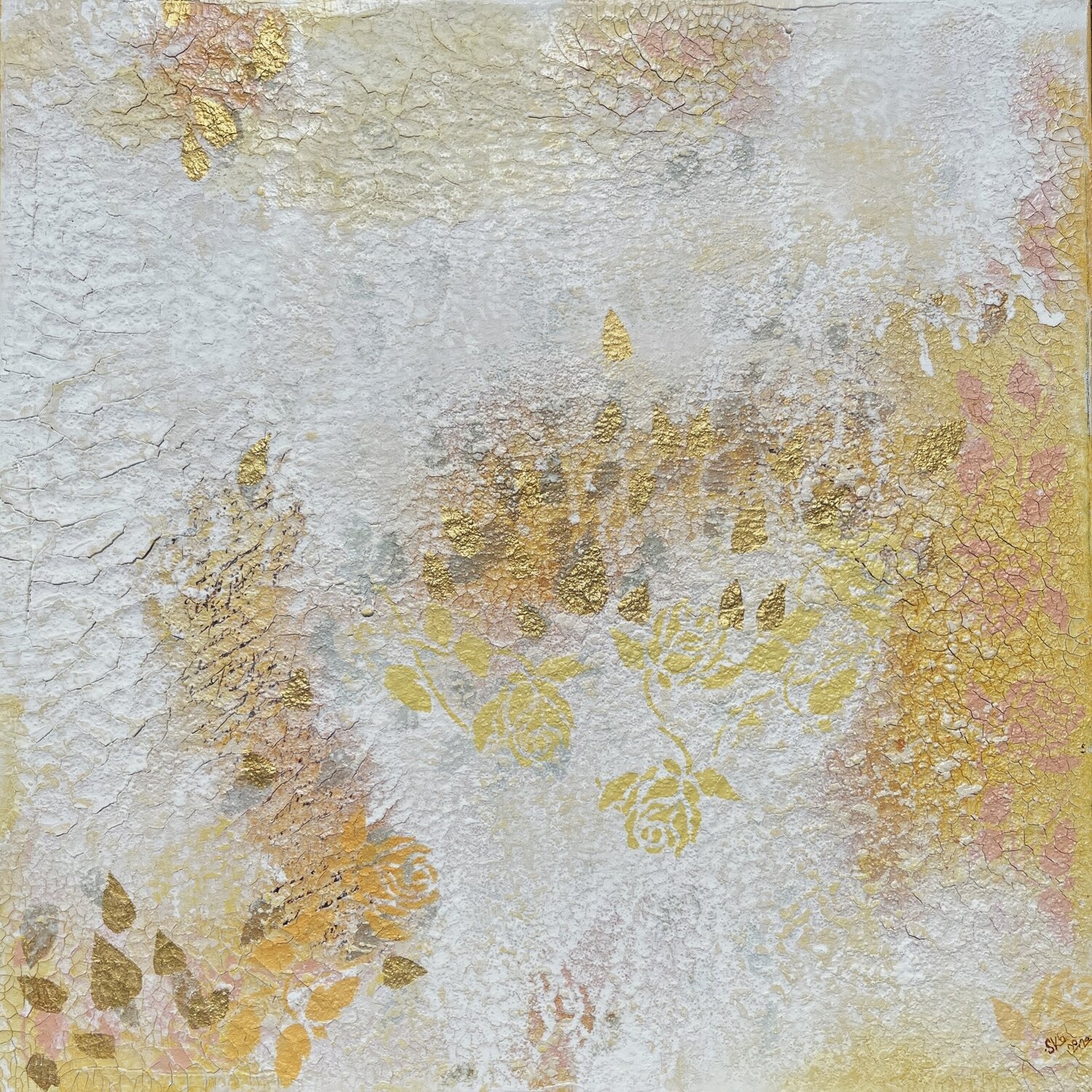 Schichten Geschichten 02 Sigrid Koller Original painting for sale