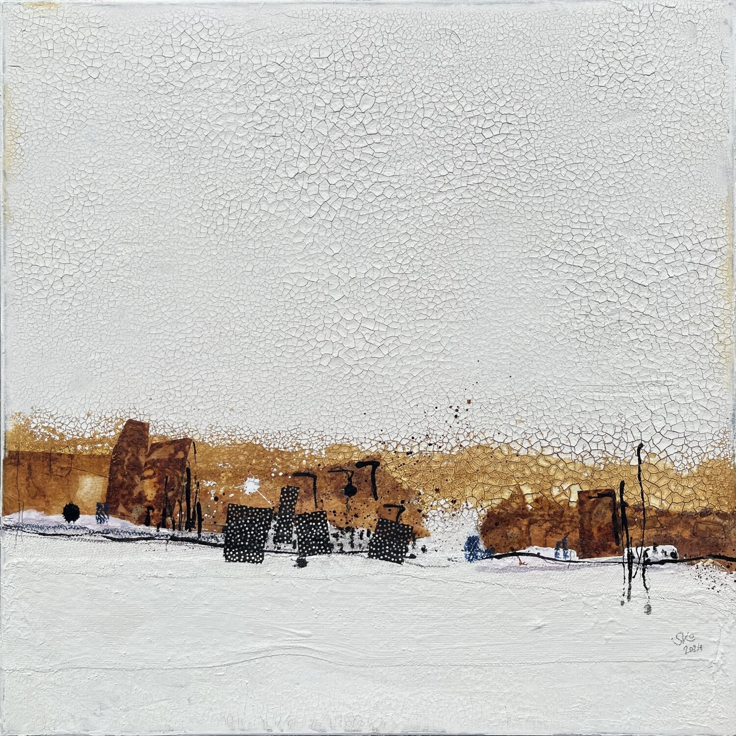 Dorf Sigrid Koller Original painting for sale