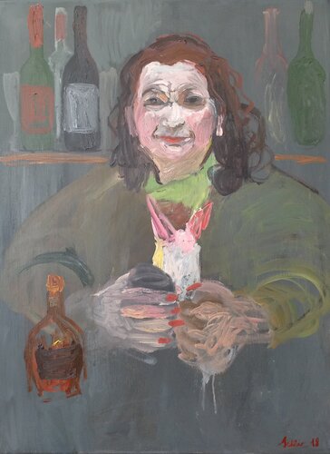 The cognac drinker by Irina Seller, Painting for Sale on Select