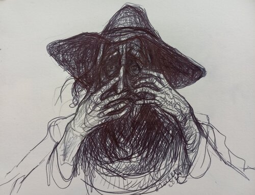 Wizard (actor) by Irina Seller, Drawing for Sale on Select