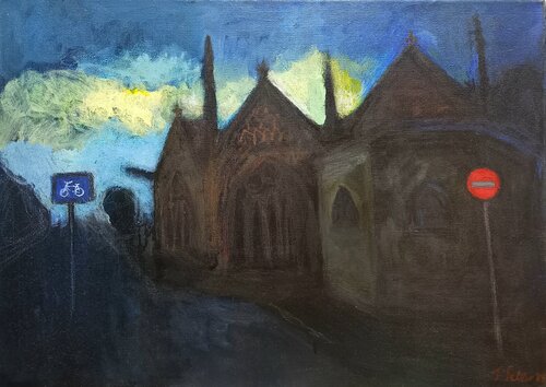 Old church. Paris, 5th arrondissement by Irina Seller, Painting for Sale on Select
