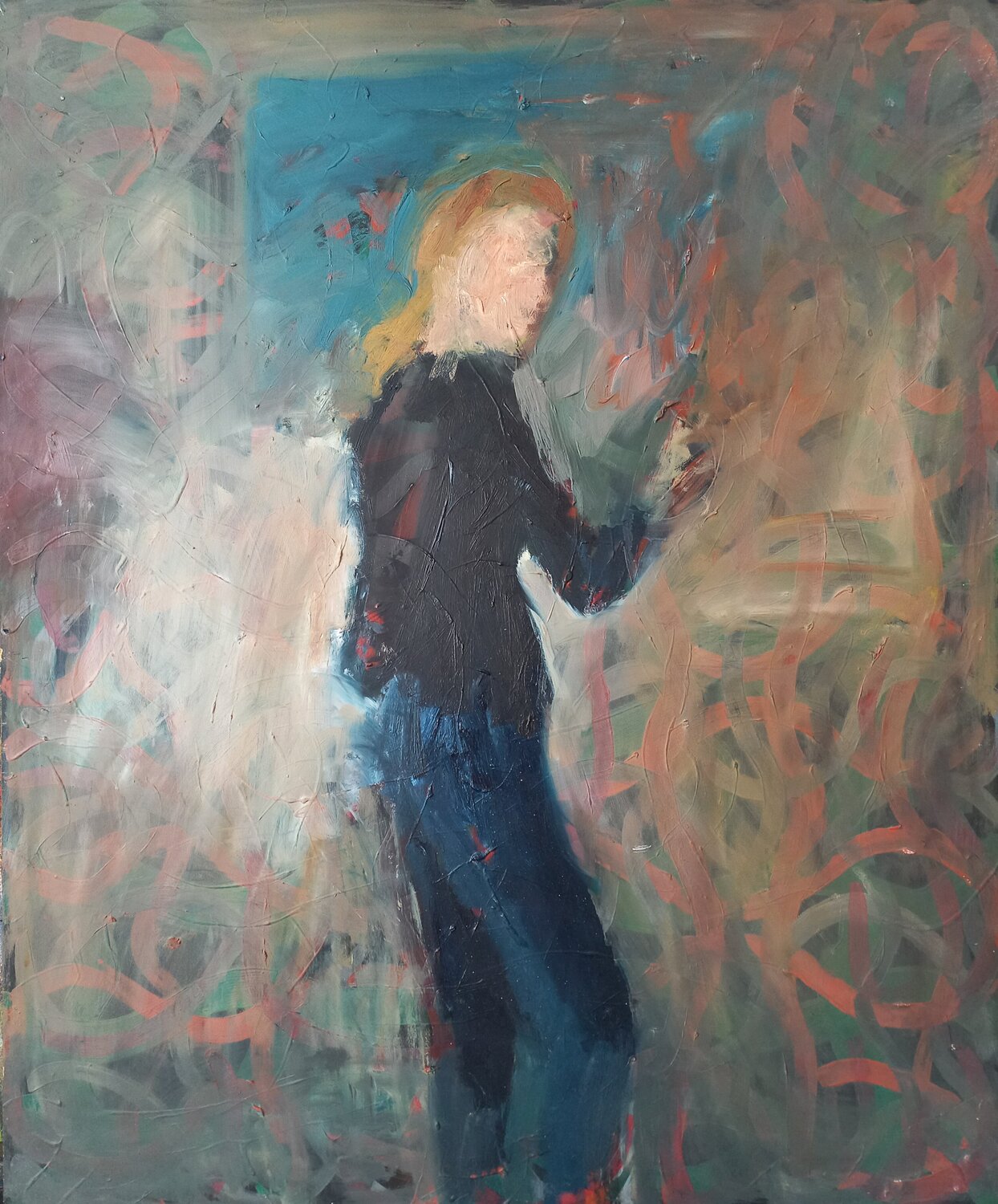 Selbstporträt Irina Seller Original painting for sale