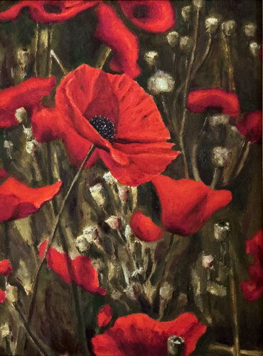 Poppies by Thomas Sipos, Painting for Sale on Select