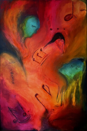 Beggin by Alexandra Ziółkowska, Painting for Sale on Select