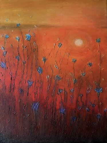 Meadow by Alexandra Ziółkowska, Painting for Sale on Select