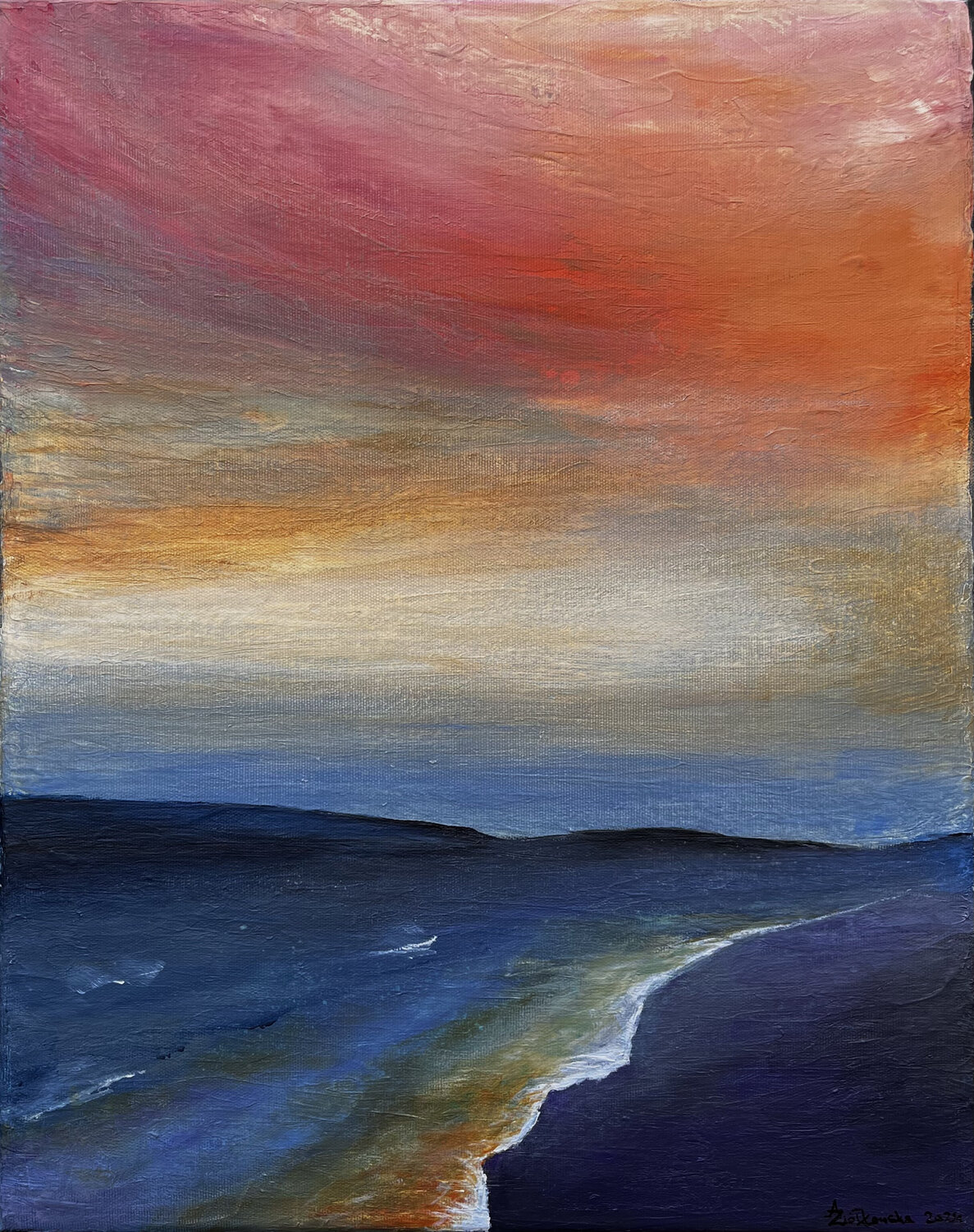 Ares Sky Alexandra Ziółkowska Original painting for sale