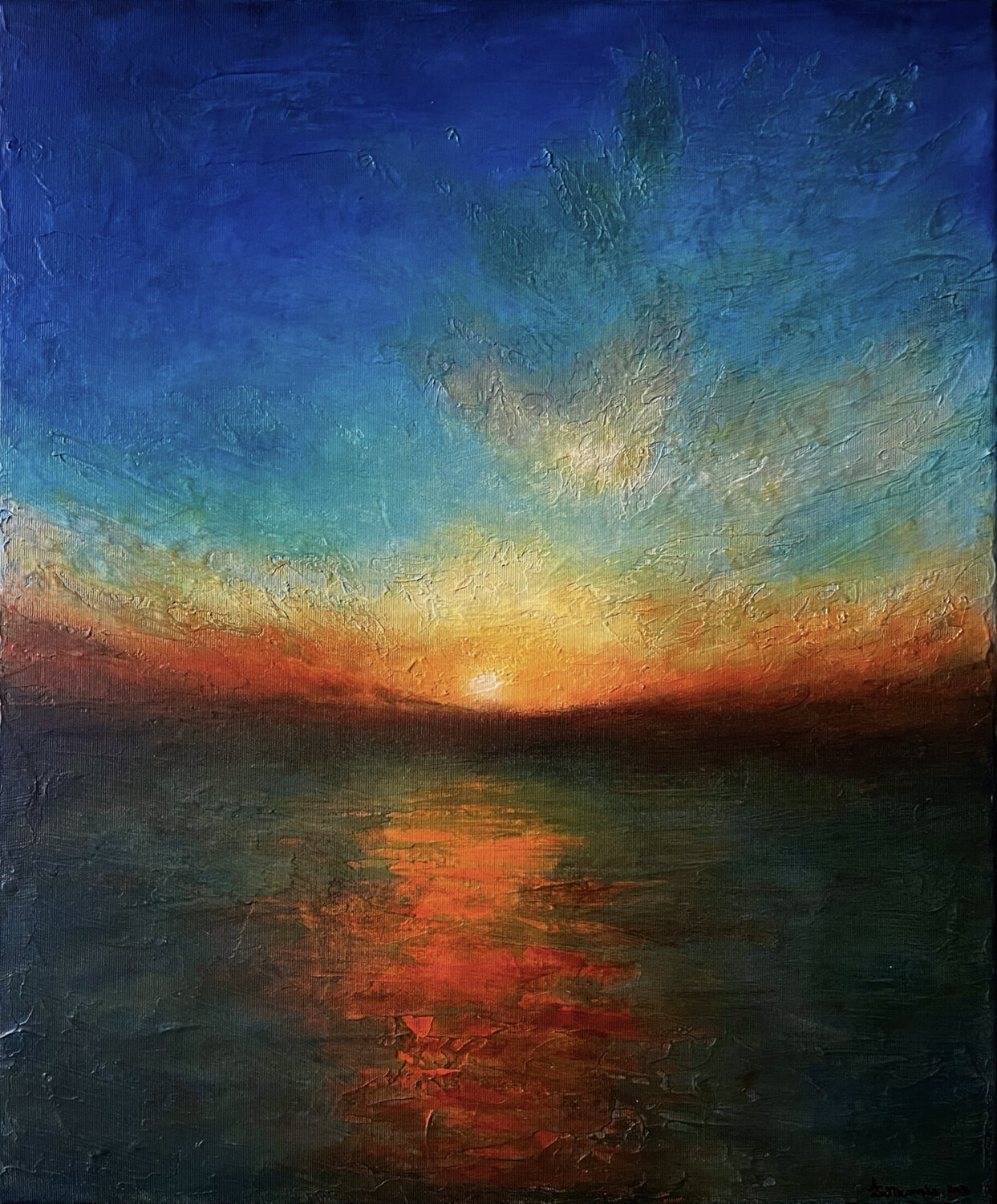 Wakayama Bay Alexandra Ziółkowska Original painting for sale