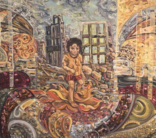 «Lost Childhood” by Pintor Nicolas, Painting for Sale on Select