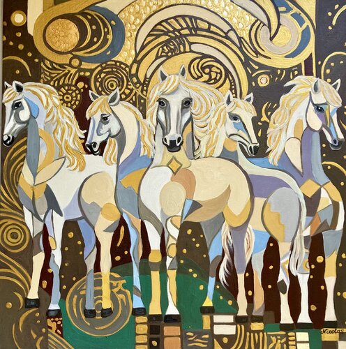 "Symphony of Light and Shadow" by Pintor Nicolas, Painting for Sale on Select