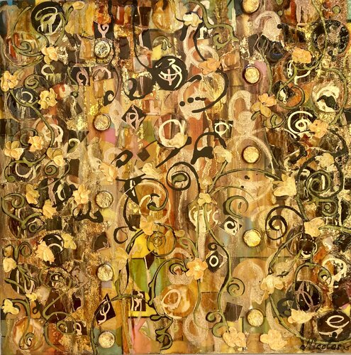 "Golden Symphony" by Pintor Nicolas, Painting for Sale on Select