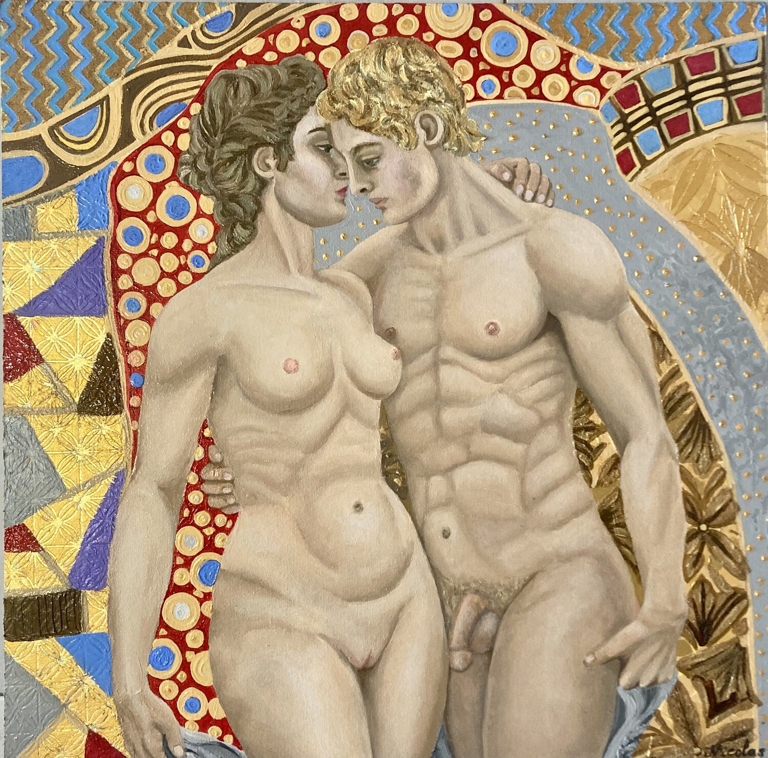 “Lady Chatterley’s Lover” Pintor Nicolas Original painting for sale
