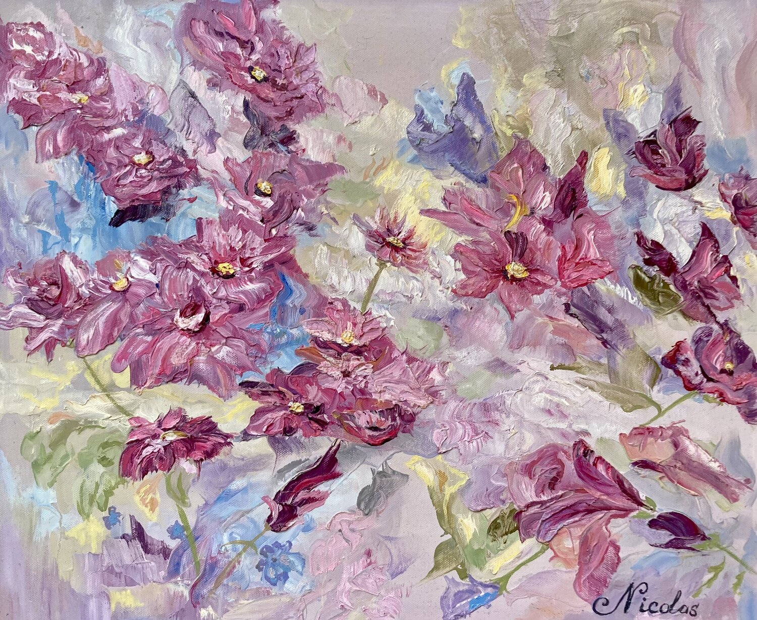 "Impression of Awakening" Pintor Nicolas Original painting for sale