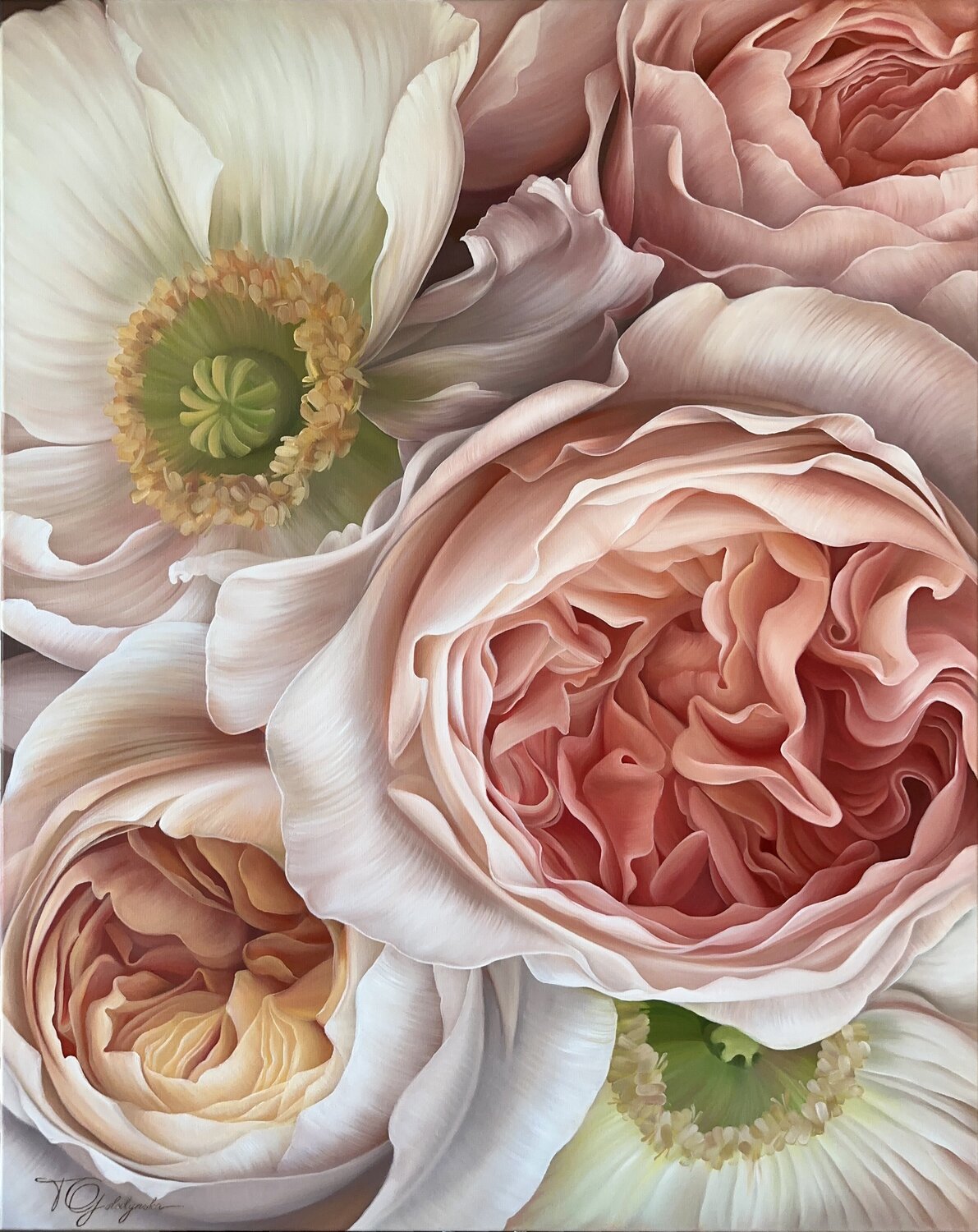 Floral Symphony Tanya Golodynska Original painting for sale
