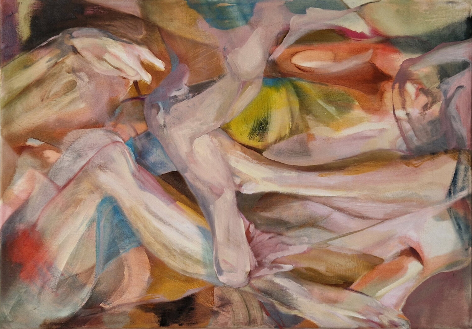 Dancing Barefoot Dick van Dijk Original painting for sale