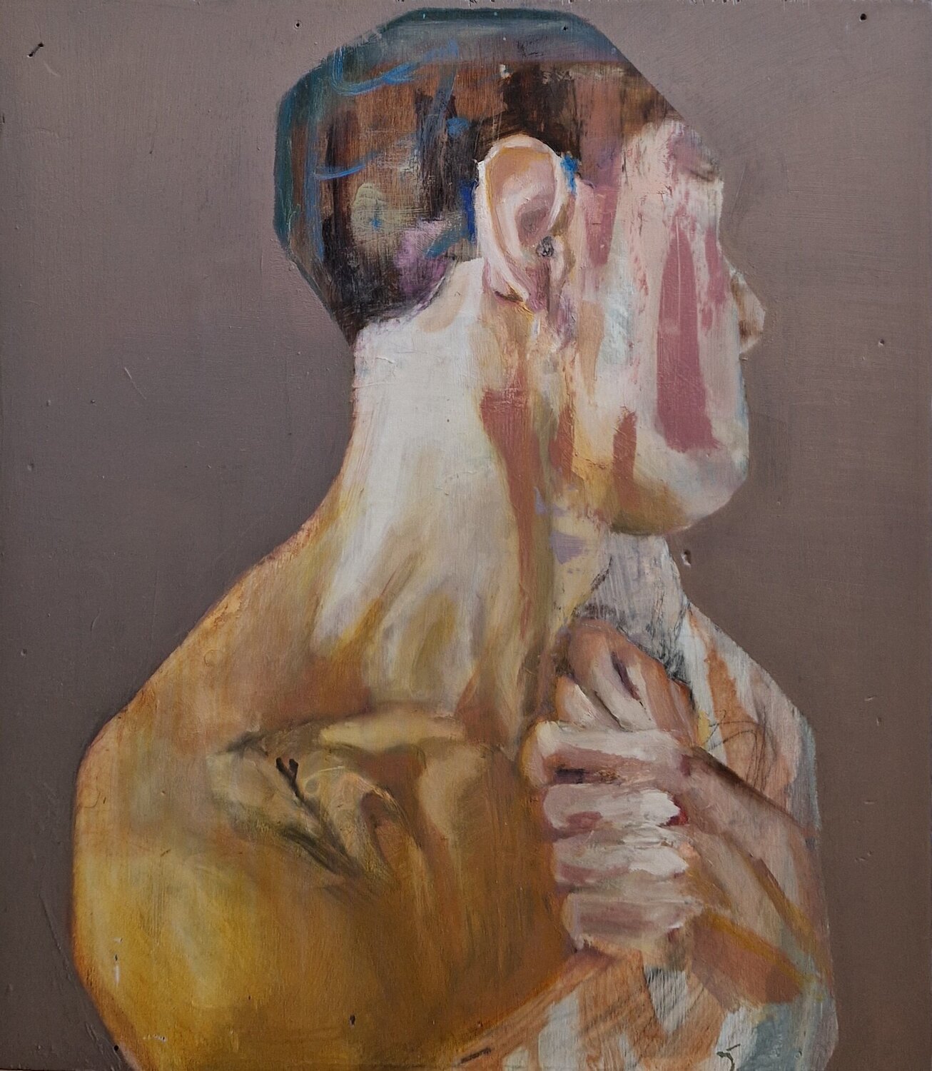 Portrait Dick van Dijk Original painting for sale