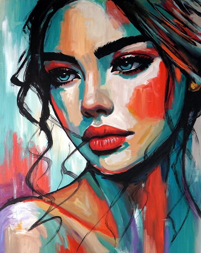Velvet Julia by Rafal Stach Kozina, Painting for Sale on Select