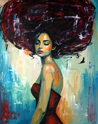 Whispers of Zephyr by Rafal Stach Kozina, Painting for Sale on Select