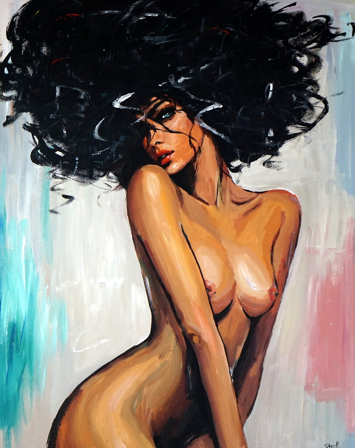 Vanilla Shadow Rafal Stach Kozina Original painting for sale