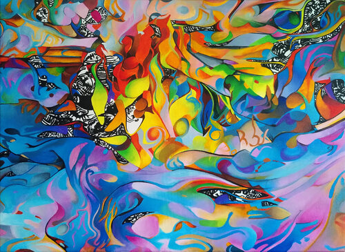 Smell of violet by decolor feroz, Painting for Sale on Select