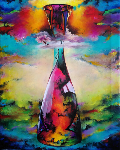 Cauldron of life by decolor feroz, Painting for Sale on Select