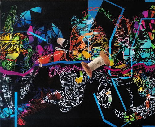 Warp of emptiness. by decolor feroz, Painting for Sale on Select