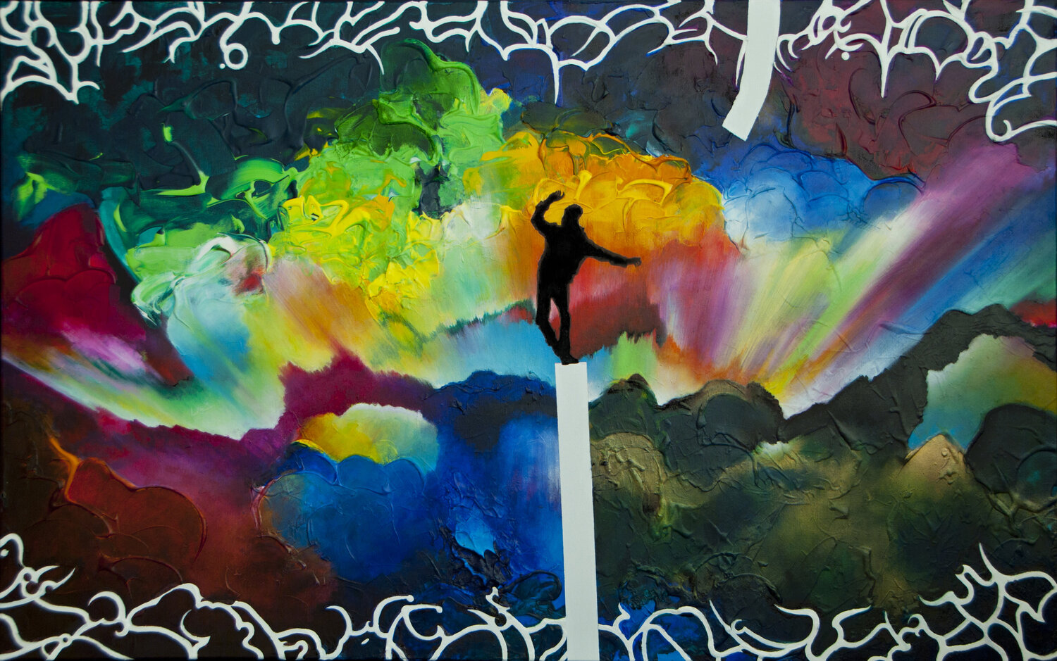 Perdiendo el equilibrio decolor feroz Original painting for sale