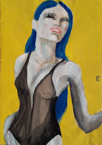 Girl #6 by Anguilla Ink, Painting for Sale on Select