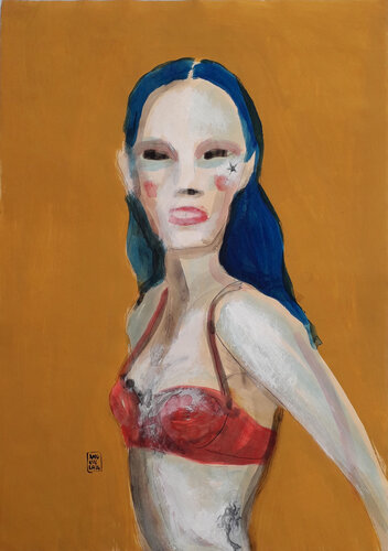 Girl #7 (The mermaid) by Anguilla Ink, Painting for Sale on Select