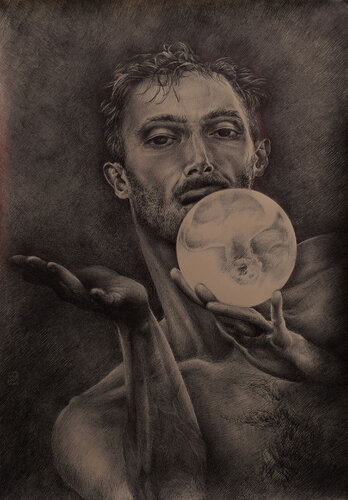 The street artist by Anguilla Ink, Drawing for Sale on Select