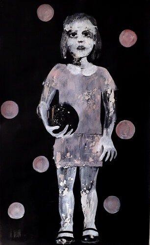 La bambina (The child) by Anguilla Ink, Painting for Sale on Select
