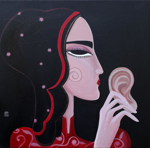 Attraverso i sensi I (Through the senses I) by Anguilla Ink, Painting for Sale on Select
