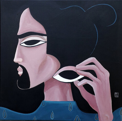 Attraverso i sensi II (Through the senses II) by Anguilla Ink, Painting for Sale on Select