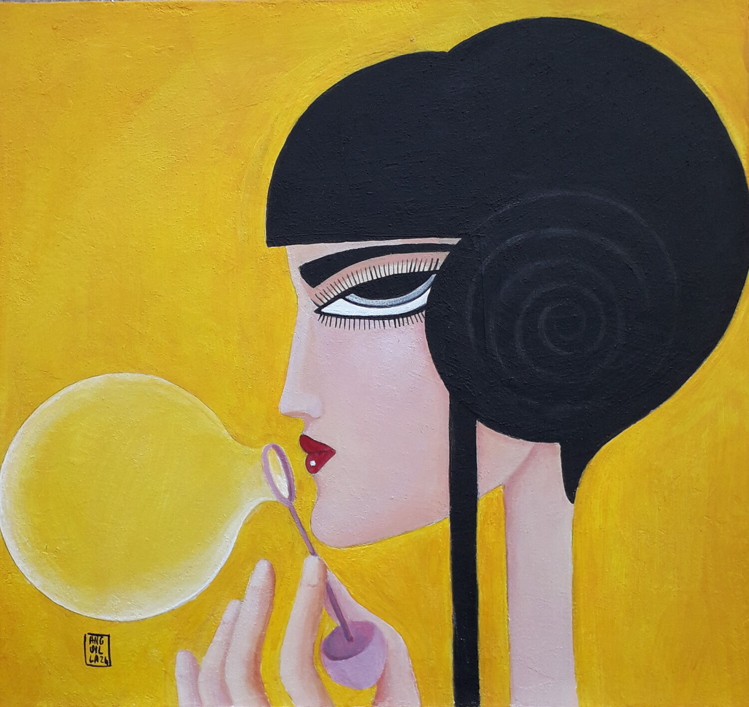 On being playful Anguilla Ink Original painting for sale