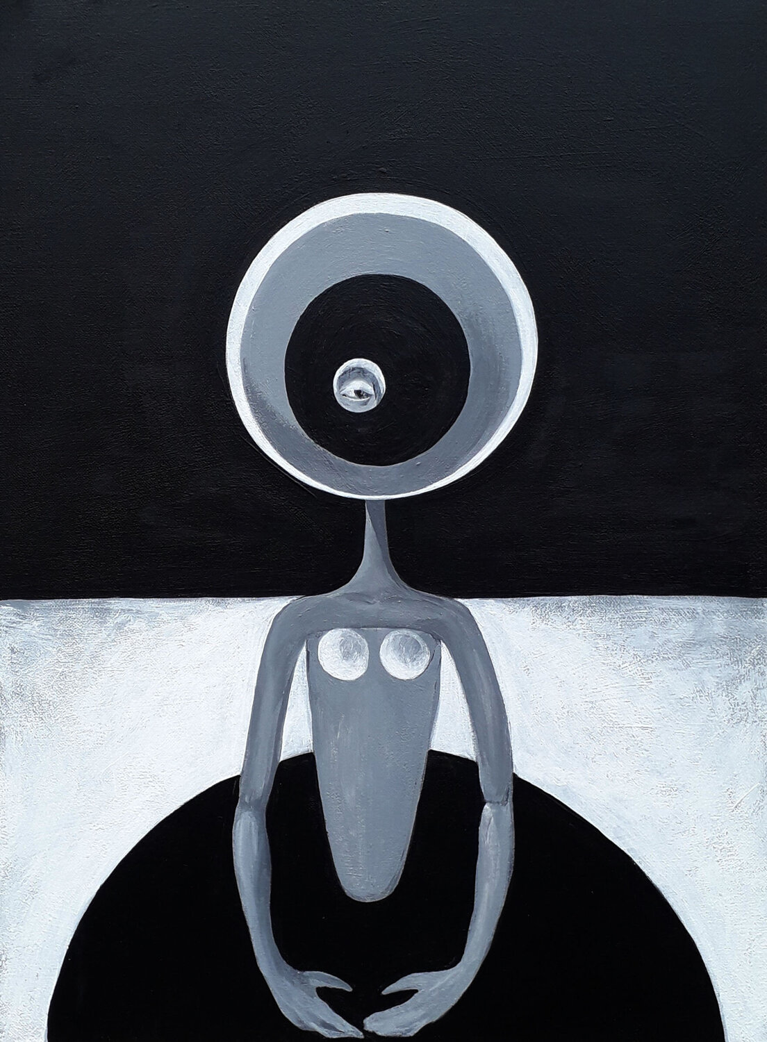 Peephole (Spioncino) Anguilla Ink Original painting for sale