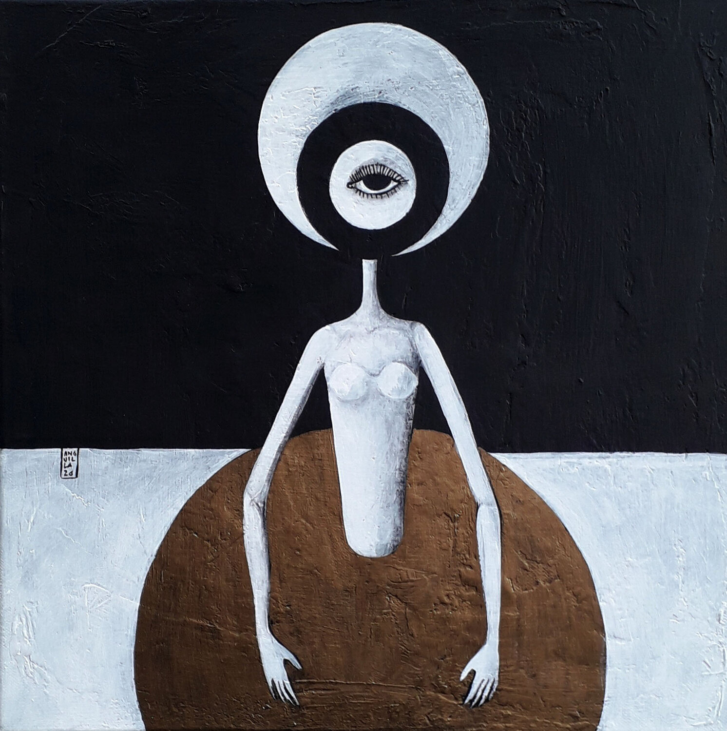 Esoteric I Anguilla Ink Original painting for sale